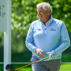 AKRON, OH - JUNE 23: Colin Montgomerie of Scotland during a pro=am prior to the PGA TOUR Champions Bridgestone SENIOR PLAYERS Championship at Firestone Country Club on June 23, 2021 in Akron, Ohio. (Photo by Tracy Wilcox/PGA TOUR via Getty Images)