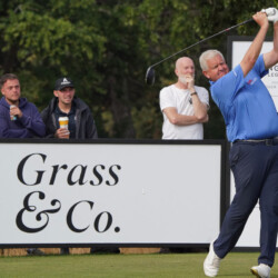 WELWYN, ENGLAND - AUGUST 24: Colin Montgomerie of Scotland on day three of the Grass & Co English Legends 2025 at Brocket Hall Golf Club on August 24, 2025 in Welwyn, England. (Photo by Phil Inglis/Getty Images)