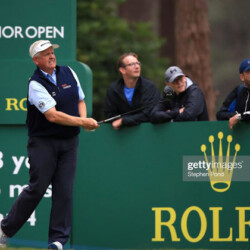 SUNNINGDALE, ENGLAND - JULY 24: Colin Montgomerie of Scotland during day three of The Senior Open Presented by Rolex at Sunningdale Golf Club on July 24, 2021 in Sunningdale, England. (Photo by Stephen Pond/Getty Images)
