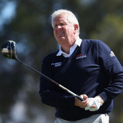 TUCSON, ARIZONA - MARCH 04: Colin Montgomerie of Scotland plays a tee shot on the 15th hole during round two of the Cologuard Classic at Omni Tucson National on March 04, 2023 in Tucson, Arizona. (Photo by Christian Petersen/Getty Images)